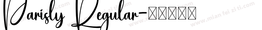 Parisly Regular字体转换